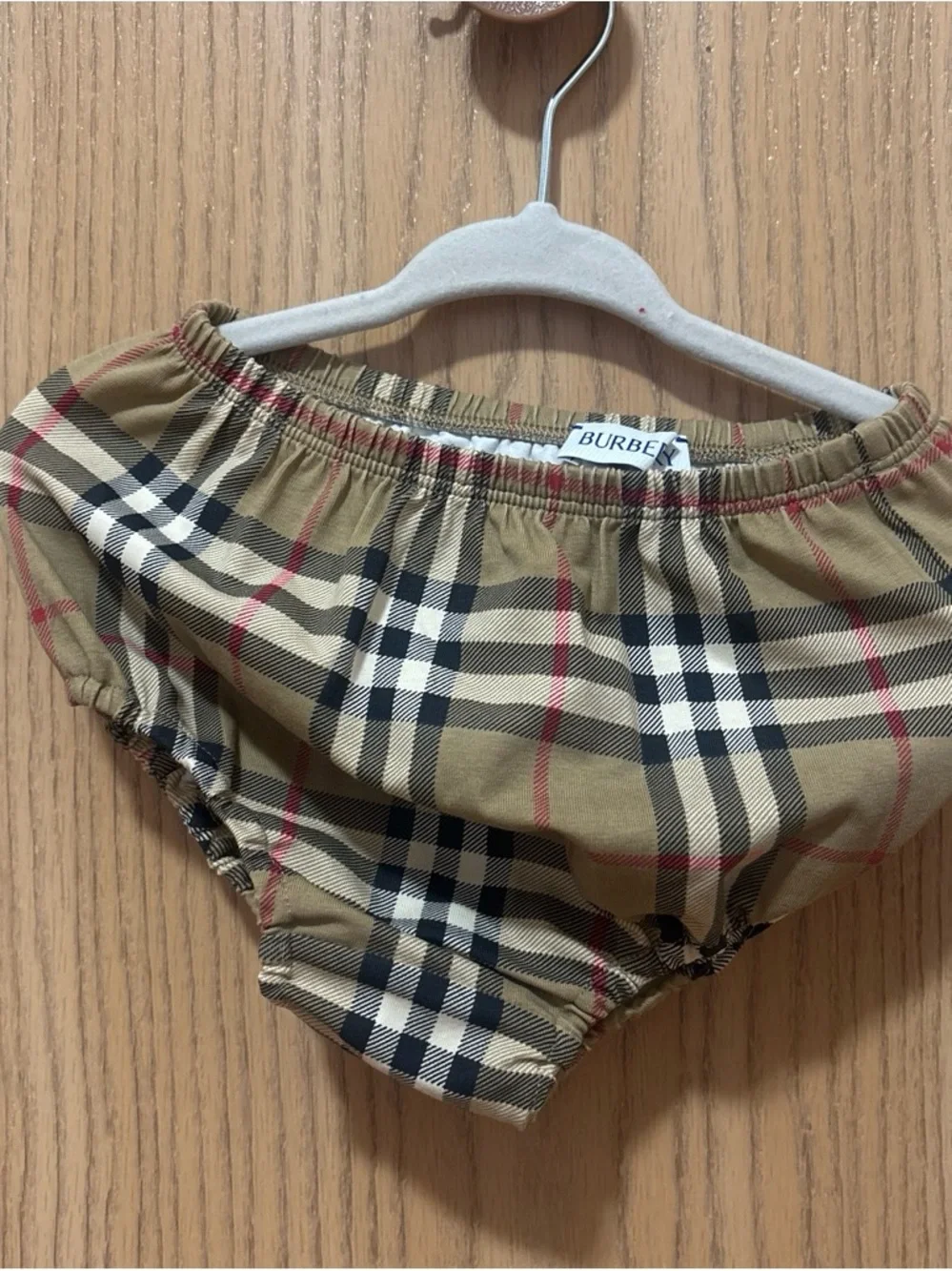 Burberry Tan Plaid Girls Dress